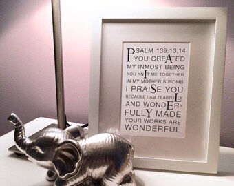 Paisley - A Child's Personalized Print from Psalm 139