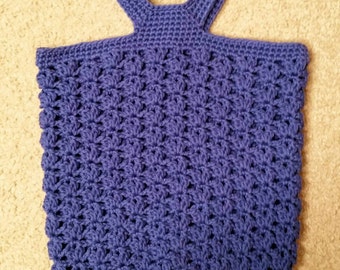 Blue Shells Crocheted Market Bag - Ready to Ship