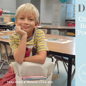 Teachers LOVE Me - Livre de poche pour chaise de classe - DIY - Instructions téléchargeables et vidéo
