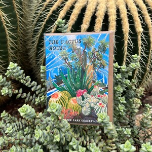 The Cactus House Volunteer Park Conservatory Seattle BLANK Card