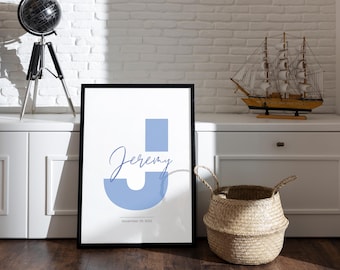 Personalized Baby Birth Print: Custom Nursery Wall Art (Digital Download