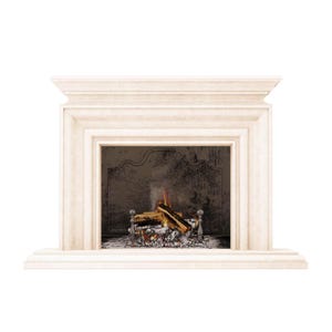 Napa Fireplace Surround – Handcrafted Cast Stone Mantel | Custom Elegant Fireplace Made in USA