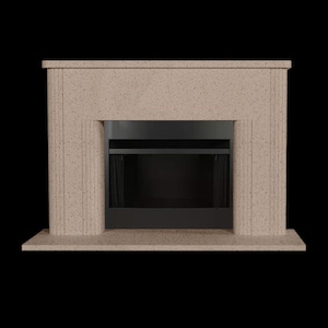 Ibiza Cast Stone Fireplace Surround – Handcrafted in USA