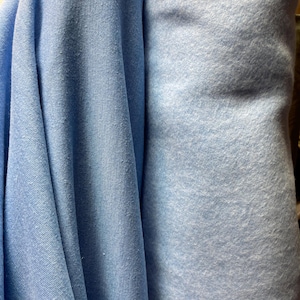 Marina Blue Polyester Fleece Fabric: 60&quot; Wide, Sold by the Yard
