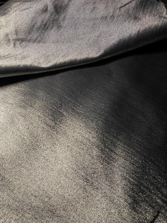 Silver Metallic Denim Fabric: 60