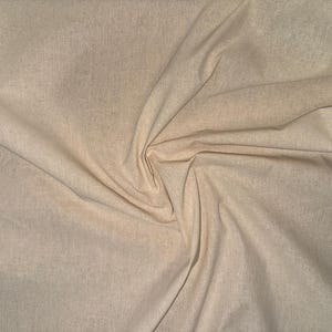 Natural Cotton Muslin Fabric: 63" Wide, Unbleached, Lightweight by the yard