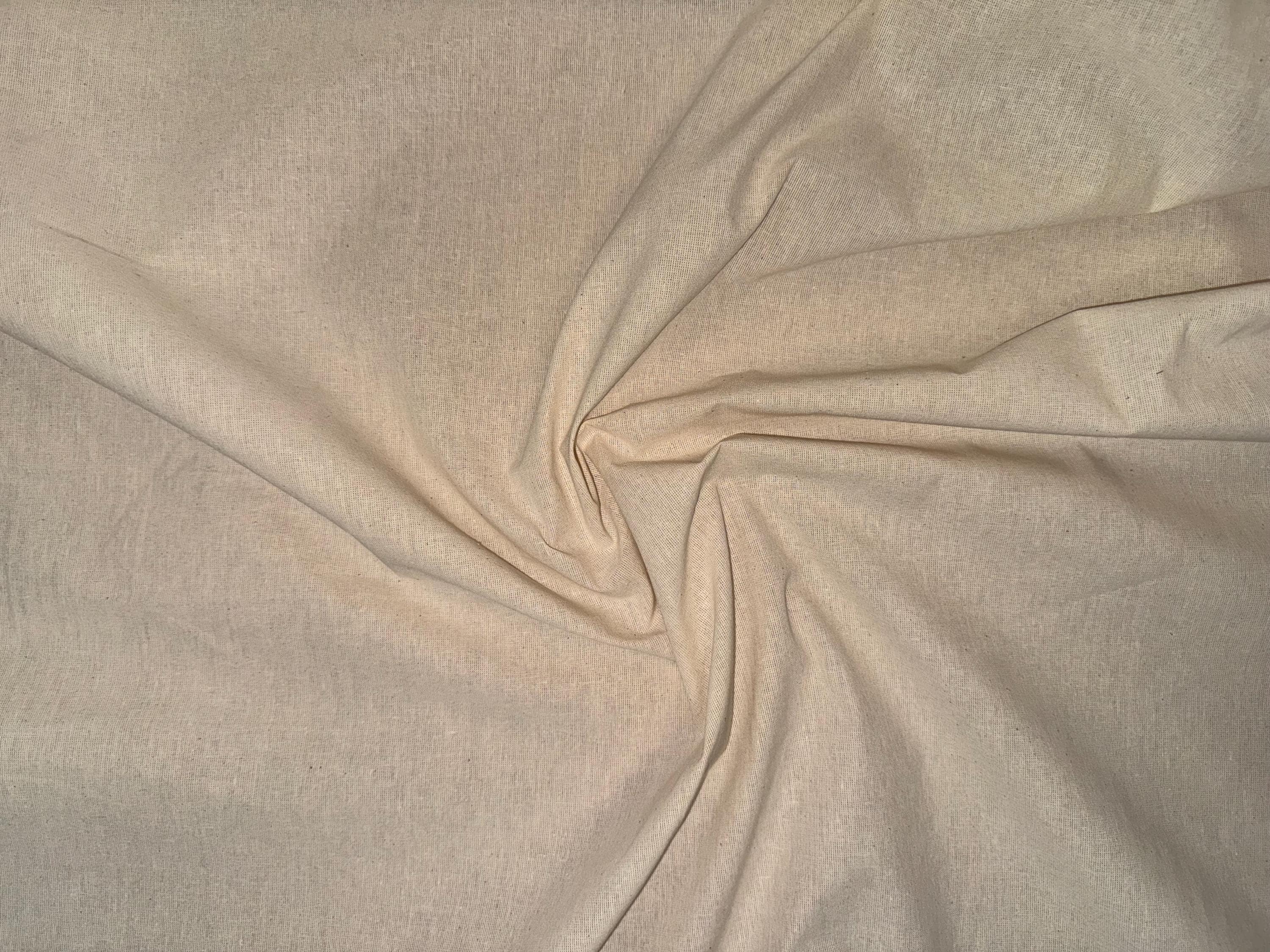Muslon Natural Cotton Muslin Fabric: 63