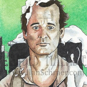 Bill Murray Ghostbusters Art Print, 8&quot;x10&quot;