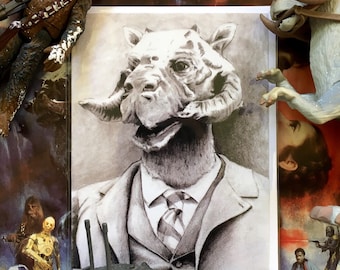 Star Wars Greeting Card, Tauntaun, Blank inside