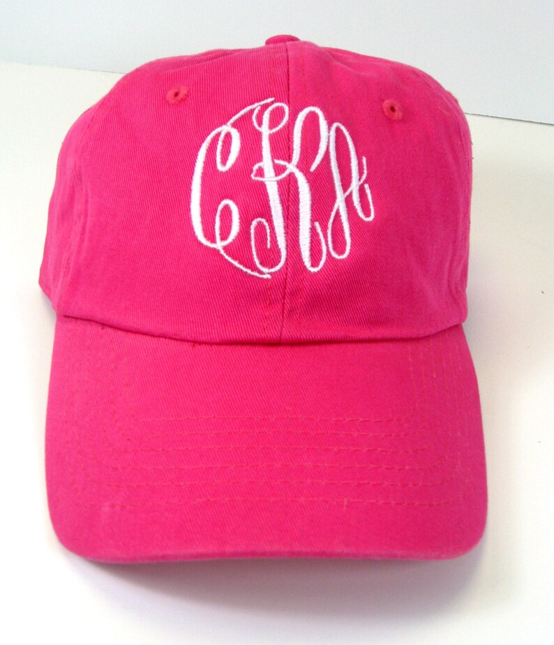 Baseballstyle Cap in Hot Pink Etsy