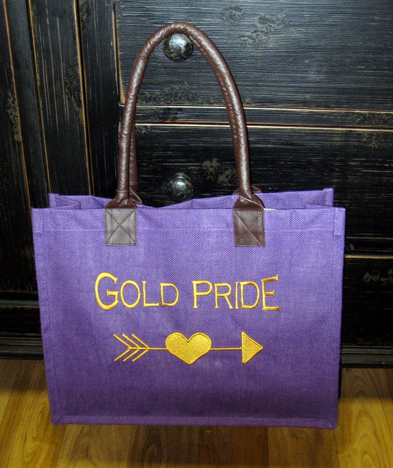 Jute Tote in Purple
