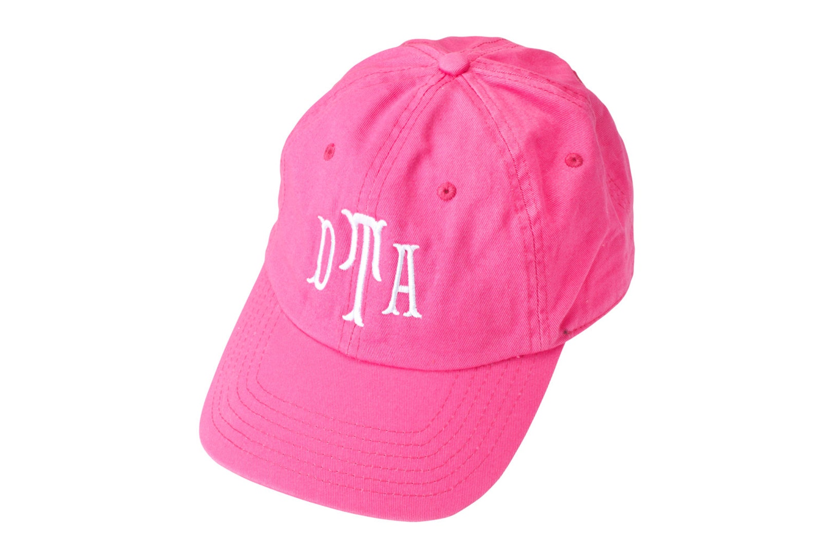 Baseballstyle Cap in Hot Pink Etsy