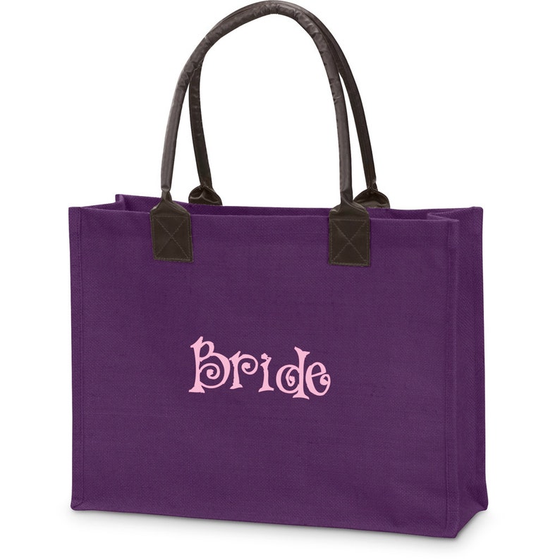 Jute Tote in Purple