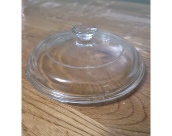PYREX P81C Clear Glass Lid Replacement 6" From Outside And 5" From Inside Rim