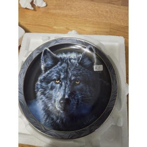 Shadows First Issue In The Mystic Spirit Wolf Plate Collection By Vivi Crandall
