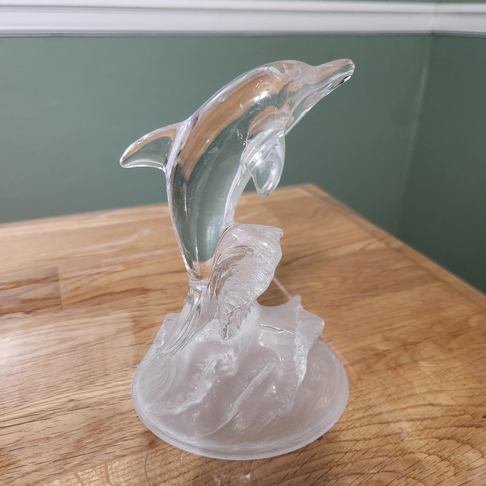 新品❣️美しい青CRYSTAL DARQUES DAUPHIN  Cristal D'arques Dolphin - Etsy
