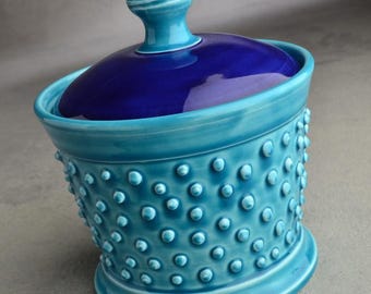 Dottie Sugar Jar Ready To Ship by Symmetrical Pottery