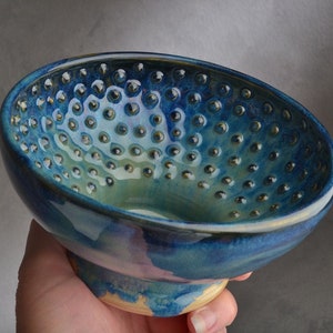Shaving Bowl Made To Order Magic Night Drippy Dottie Shaving Bowl by Symmetrical Pottery