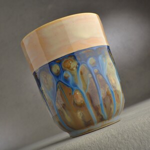 Ceramic Tumbler, Ceramic Cup, Starry Night, Ready To Ship by Symmetrical Pottery image 4