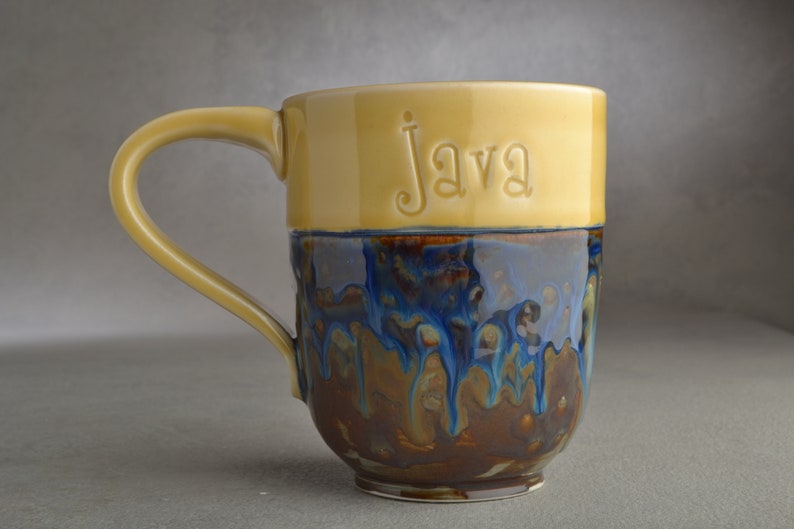 Coffee Mug, Coffee Cup, Tea Cup, Starry Night, Ready To Ship, Mug by Symmetrical Pottery image 2