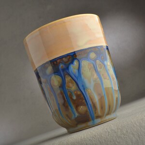 Ceramic Tumbler, Ceramic Cup, Starry Night, Ready To Ship by Symmetrical Pottery image 5