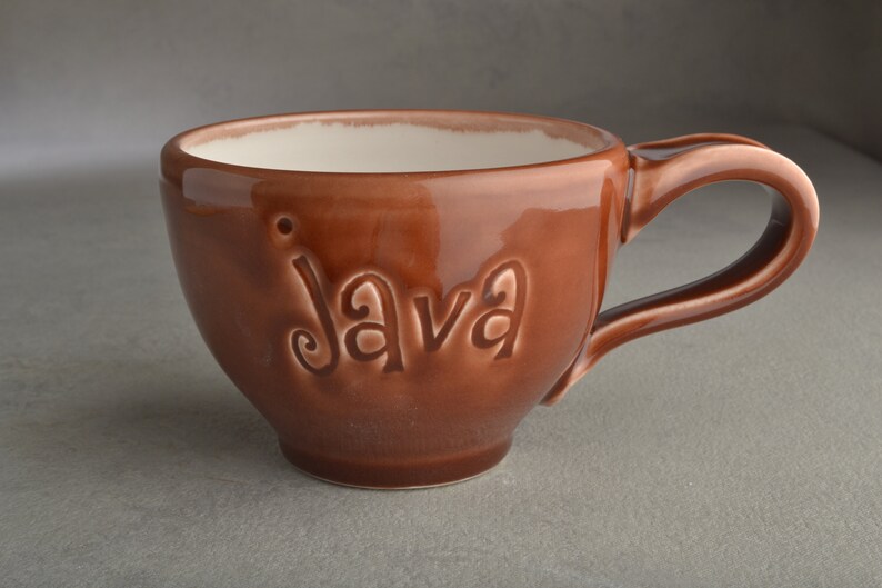 Symmetrical Pottery Java Coffee Mug