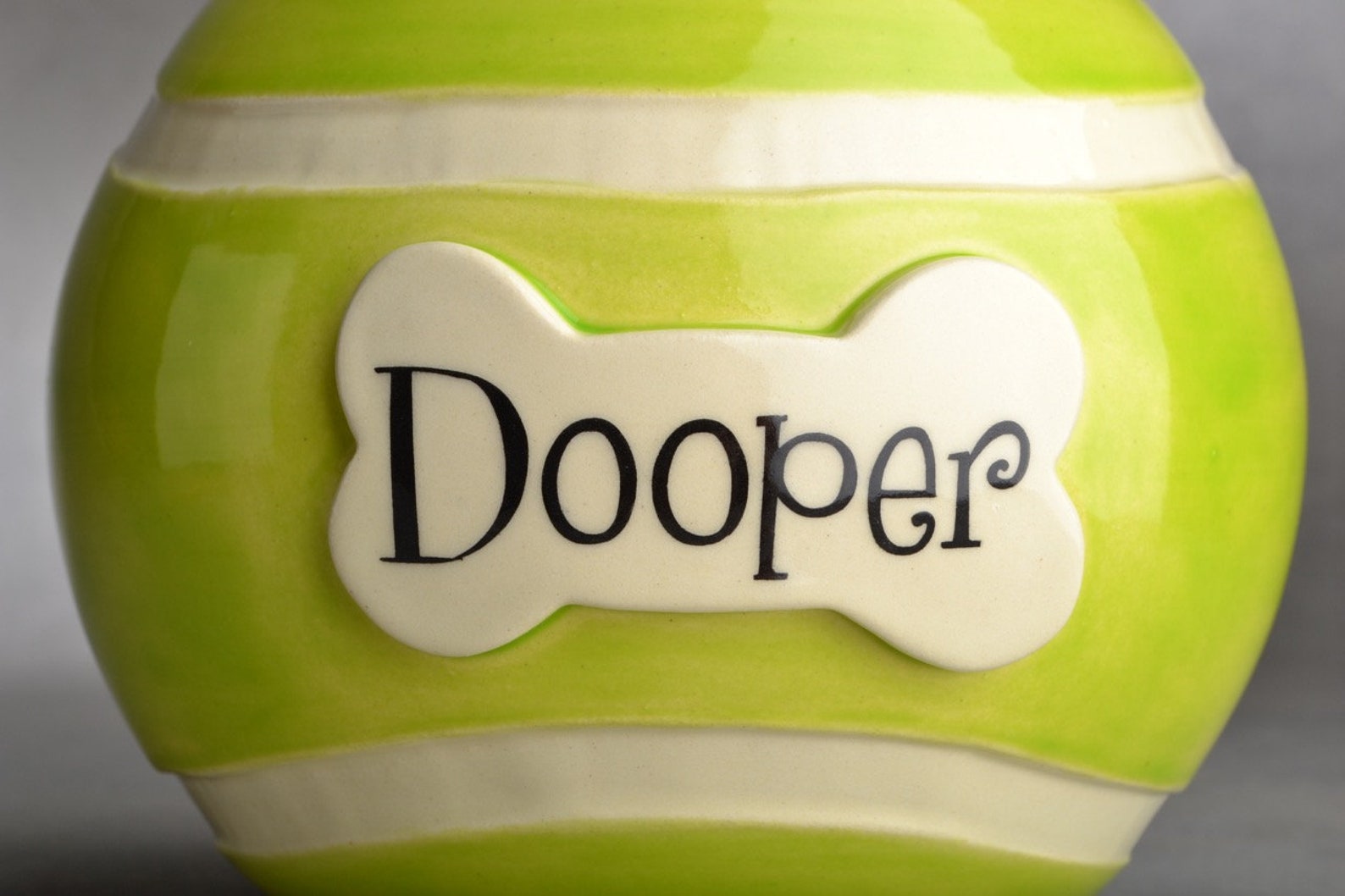 Tennis Ball Dog Treat Jar Urn by Symmetrical Pottery Etsy