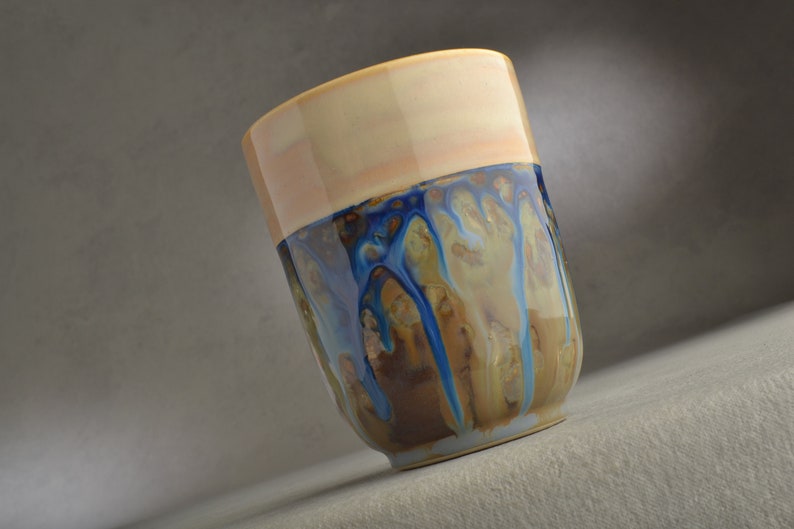 Ceramic Tumbler, Ceramic Cup, Starry Night, Ready To Ship by Symmetrical Pottery image 6