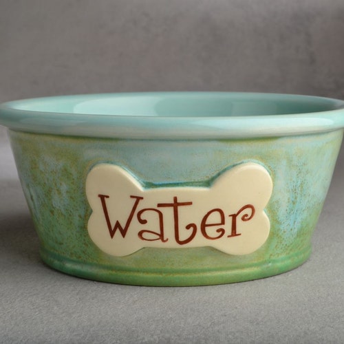 Dog Bowl Set Made to Order Personalized Smooth Dog Bowls by Etsy