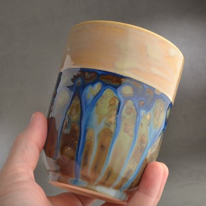 Ceramic Tumbler, Ceramic Cup, Starry Night, Ready To Ship by Symmetrical Pottery image 1