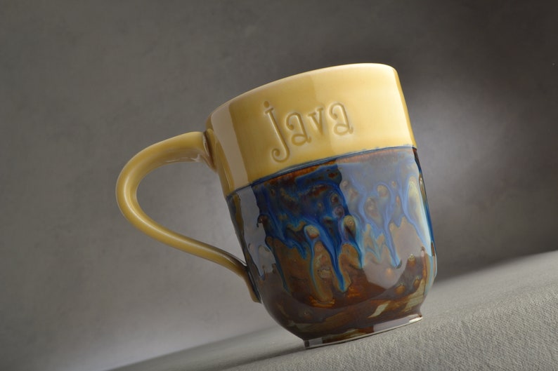 Coffee Mug, Coffee Cup, Tea Cup, Starry Night, Ready To Ship, Mug by Symmetrical Pottery image 6