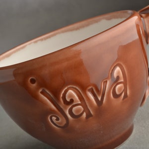 Java Kaffeebecher bereit, Keramik Tee Kakao Tasse von symmetrischen Keramik zu versenden