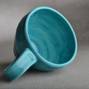 Shark Bait Mug Made To Order Shark Bait Soup Cocoa Coffee Mug by Symmetrical Pottery image 4