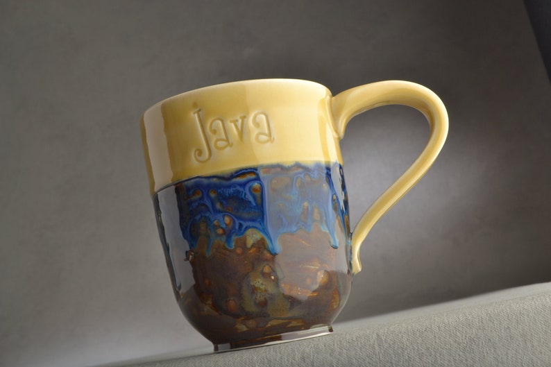 Coffee Mug, Coffee Cup, Tea Cup, Starry Night, Ready To Ship, Mug by Symmetrical Pottery image 1