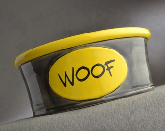 Dog Bowl Single Ready To Ship 7" Dog Bowl by Symmetrical Pottery