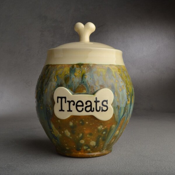 Ceramic Treat Jar Etsy