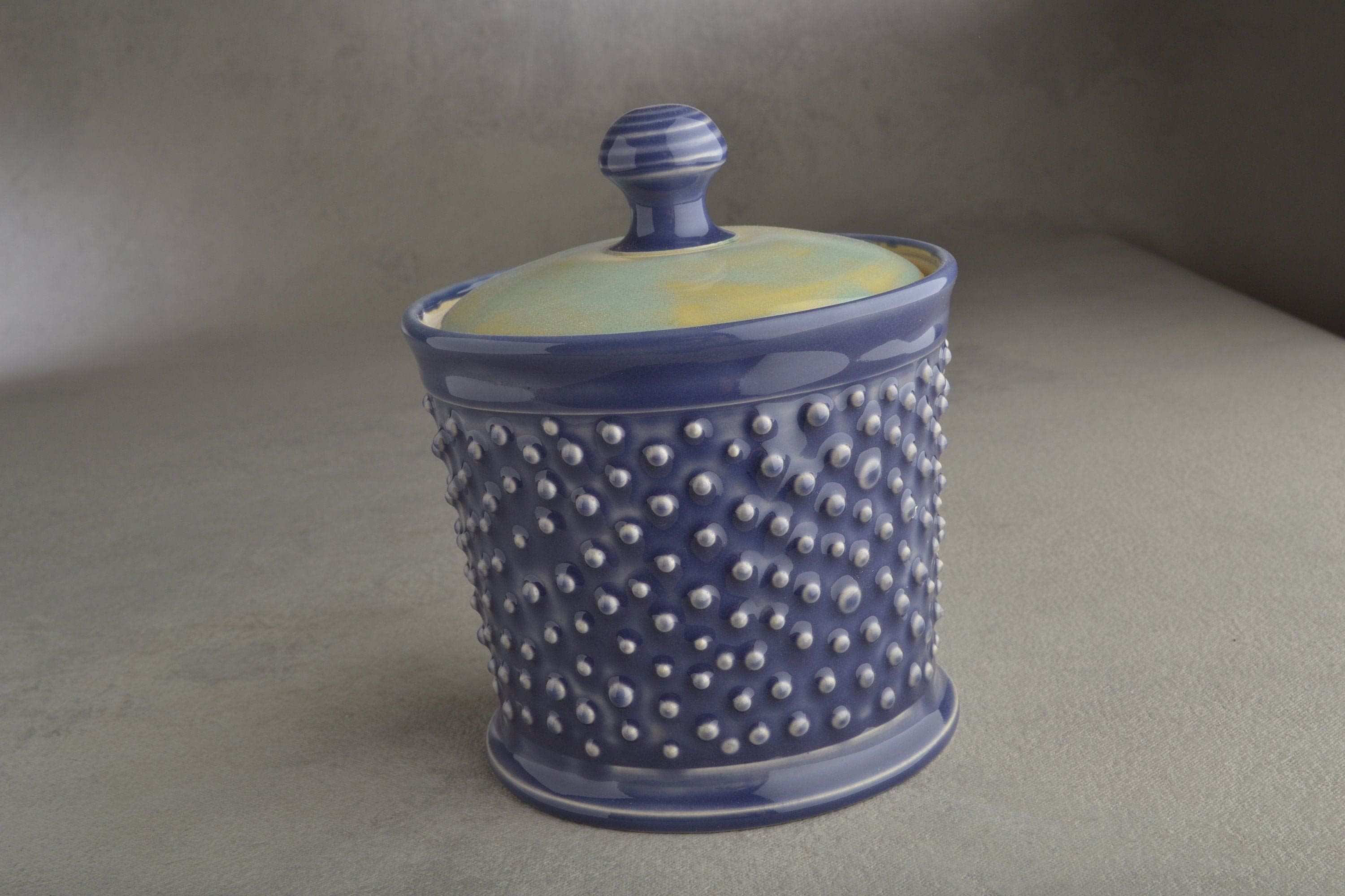 Dottie Sugar Jar Ready To Ship by Symmetrical Pottery