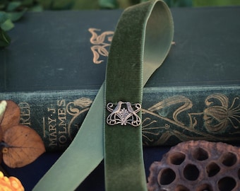 Marcapáginas de terciopelo con múltiples diseños, regalos para amantes de los libros, hechos a mano.