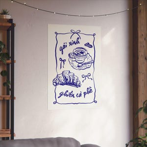 Vietnamese Coffee Art| Vietnamese Coffee Lover Art| Poster Vietnamese| Affirmation Vietnamese Posters | Yeu Em shop Vietnamese Art Decor