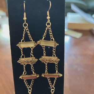 Gold Ladder Earrings