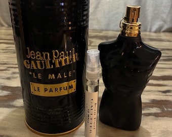 Jean Paul Le Male Le Parfum, Carafe de Cologne de luxe, Échantillon de parfum