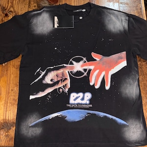 T-Shirt Hellstar P2P, Size Large, Black T-shirt,Street wear, no NFC