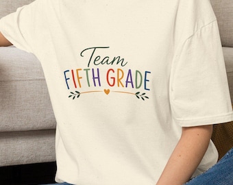 Team Fifth Grade T-Shirt | Teacher Classroom Shirt, School Spirit