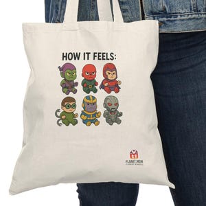 Bolso de mano Baby Villain - Perfecto para padres, baby showers, bolsas de regalo, regalo para mamá, regalo para papá, ecológico, diseños divertidos y con los que te identificarás.