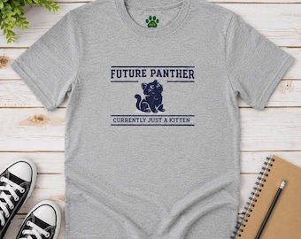 Future Panther (Currently Just a Kitten) Youth T-Shirt | Funny College Spirit Day Shirt for Kids | Panther Fan Tee