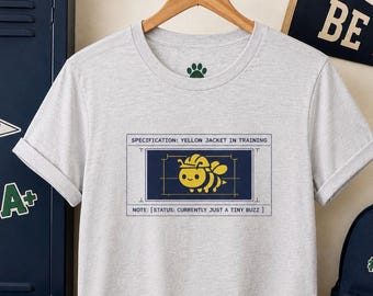 Yellow Jacket in Training Kid’s Tee | Cute baby yellow jacket design