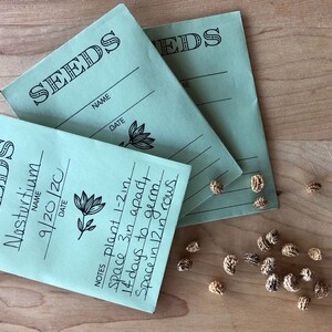 Printable Seed Envelope // Digital Garden // Print Your Own Envelope // 3x4 // Garden Gift // Printable Seed Packet image 2