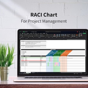 RACI Excel Template | Project Management Responsibility Matrix | Roles & Accountability Tracker | Instant Download