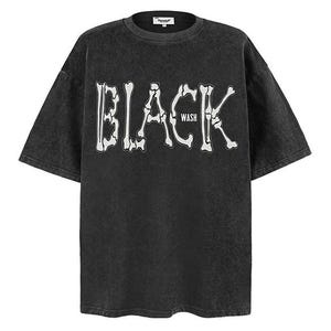 T-shirt grafiche vintage pesanti da 300 g – Stile urbano audace, stile streetwear oversize e look lavato