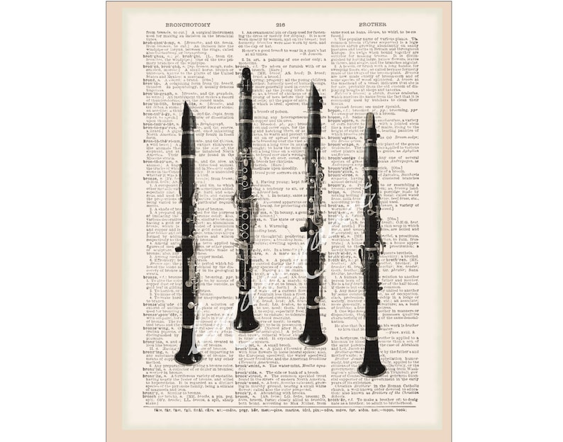 Print on Music or Dictionary Art Print Wall Art Etsy